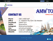 Tablet Screenshot of amwtour.com